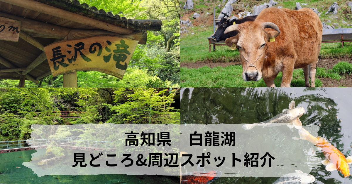 白龍湖と周辺の観光スポット紹介&大阪から高知まで掛かる時間