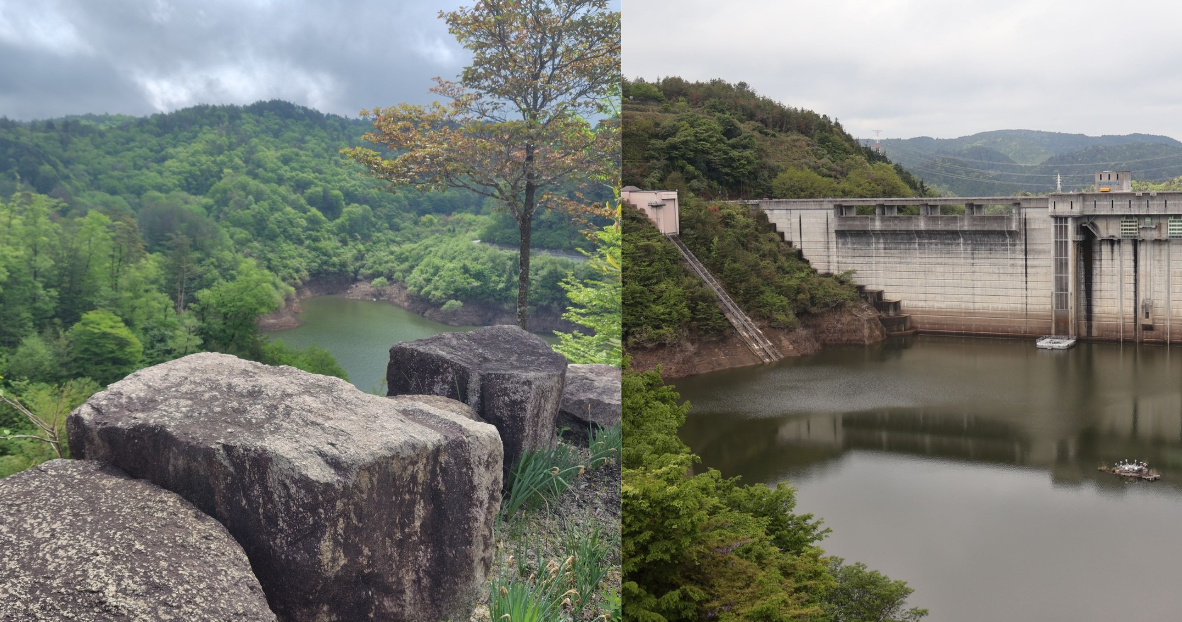 おばあちゃん市・山岡から見える景色