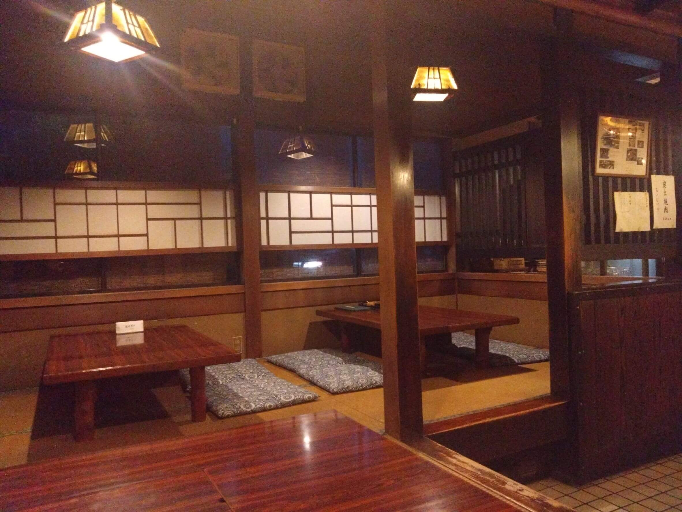 伊賀牛「ふる里」の店内