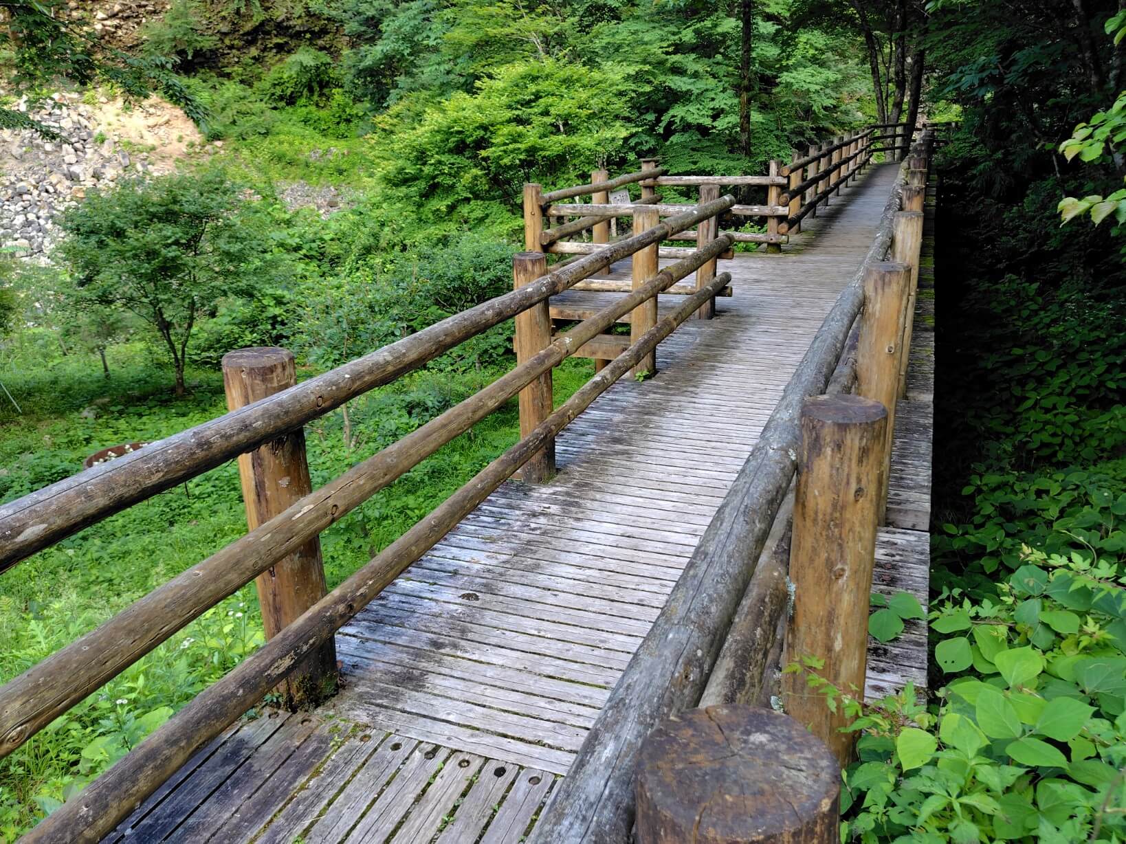 がんだて公園の遊歩道