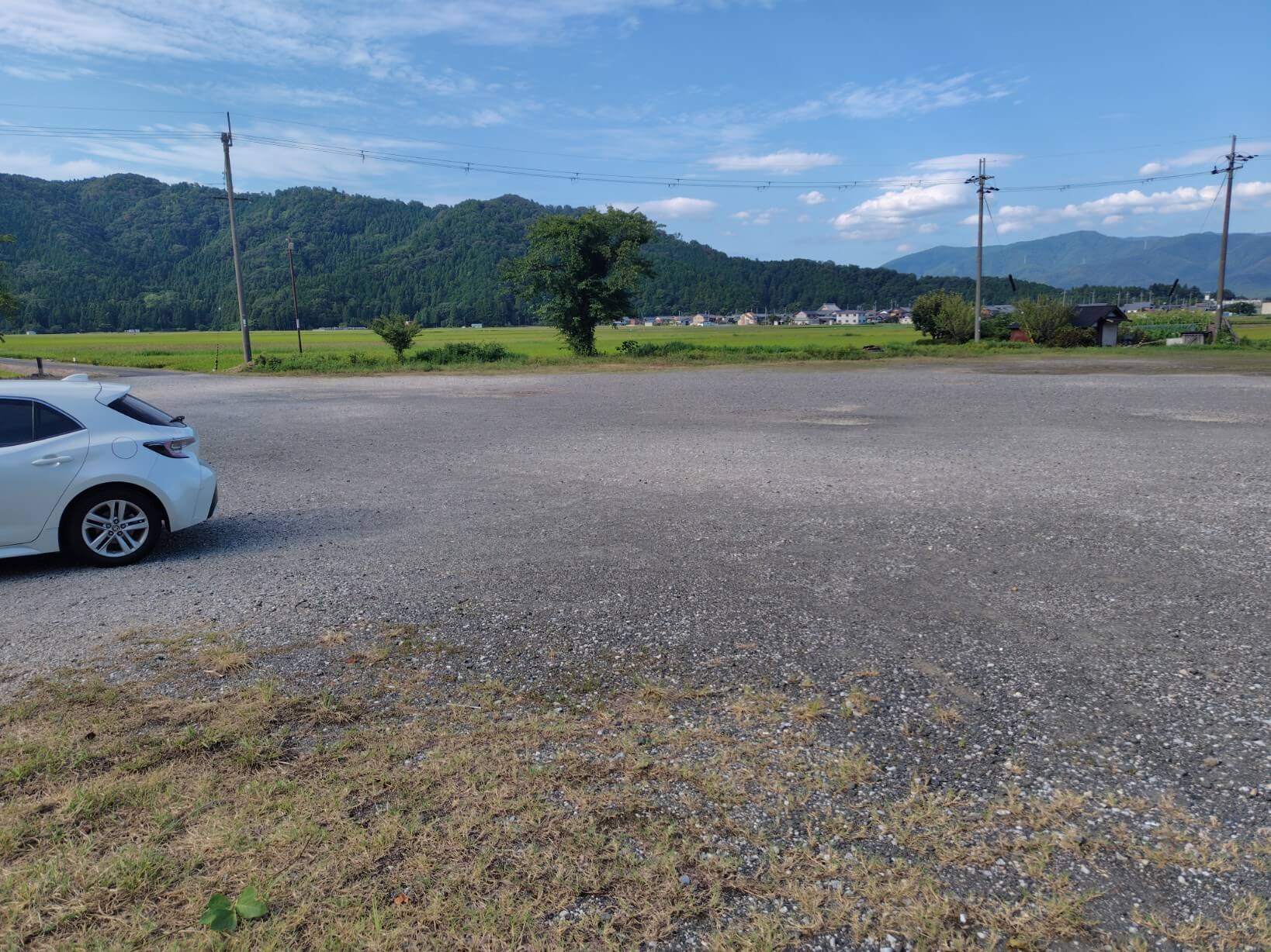 西野水道の駐車場