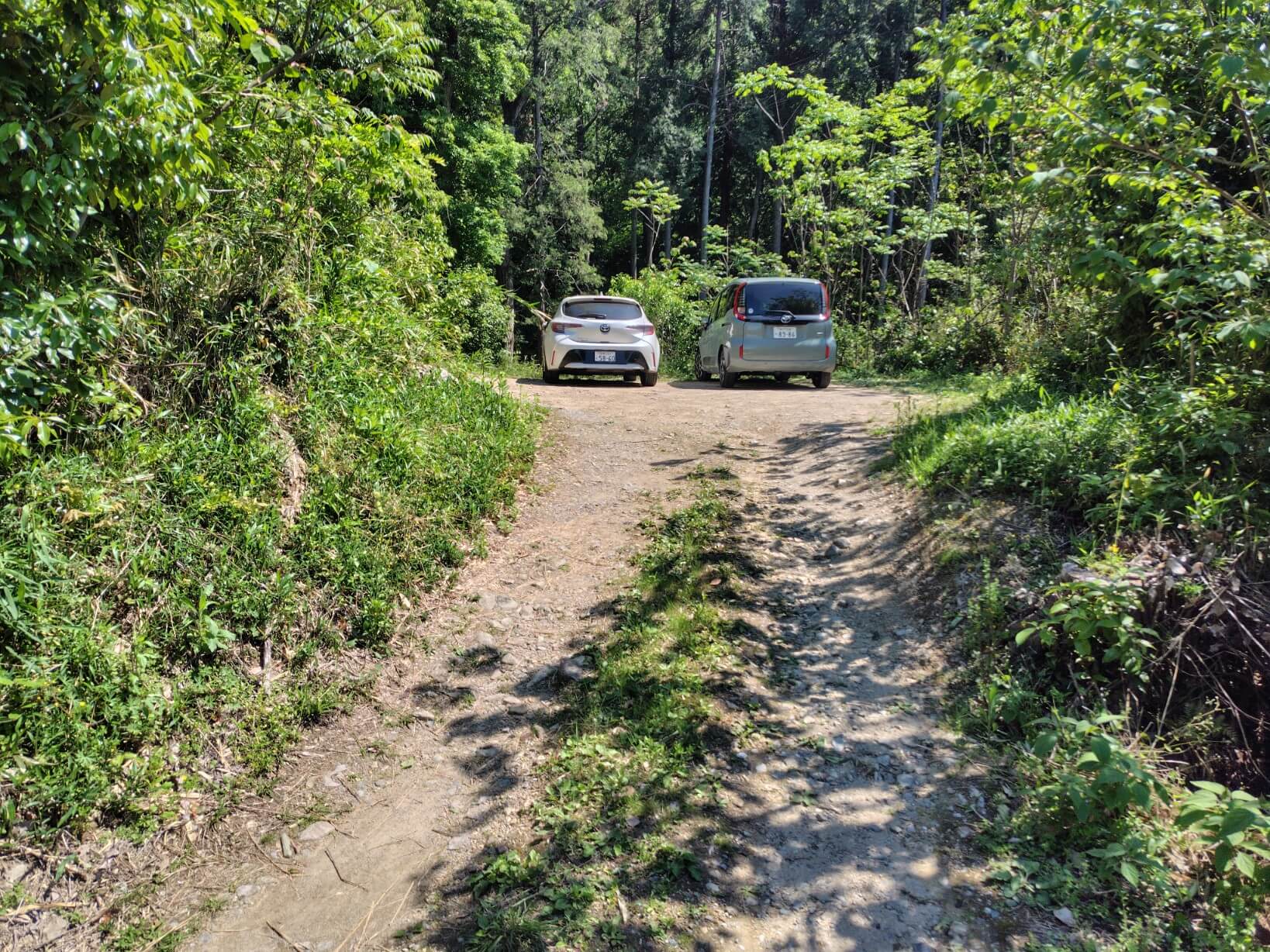 勝雄不動滝の駐車場
