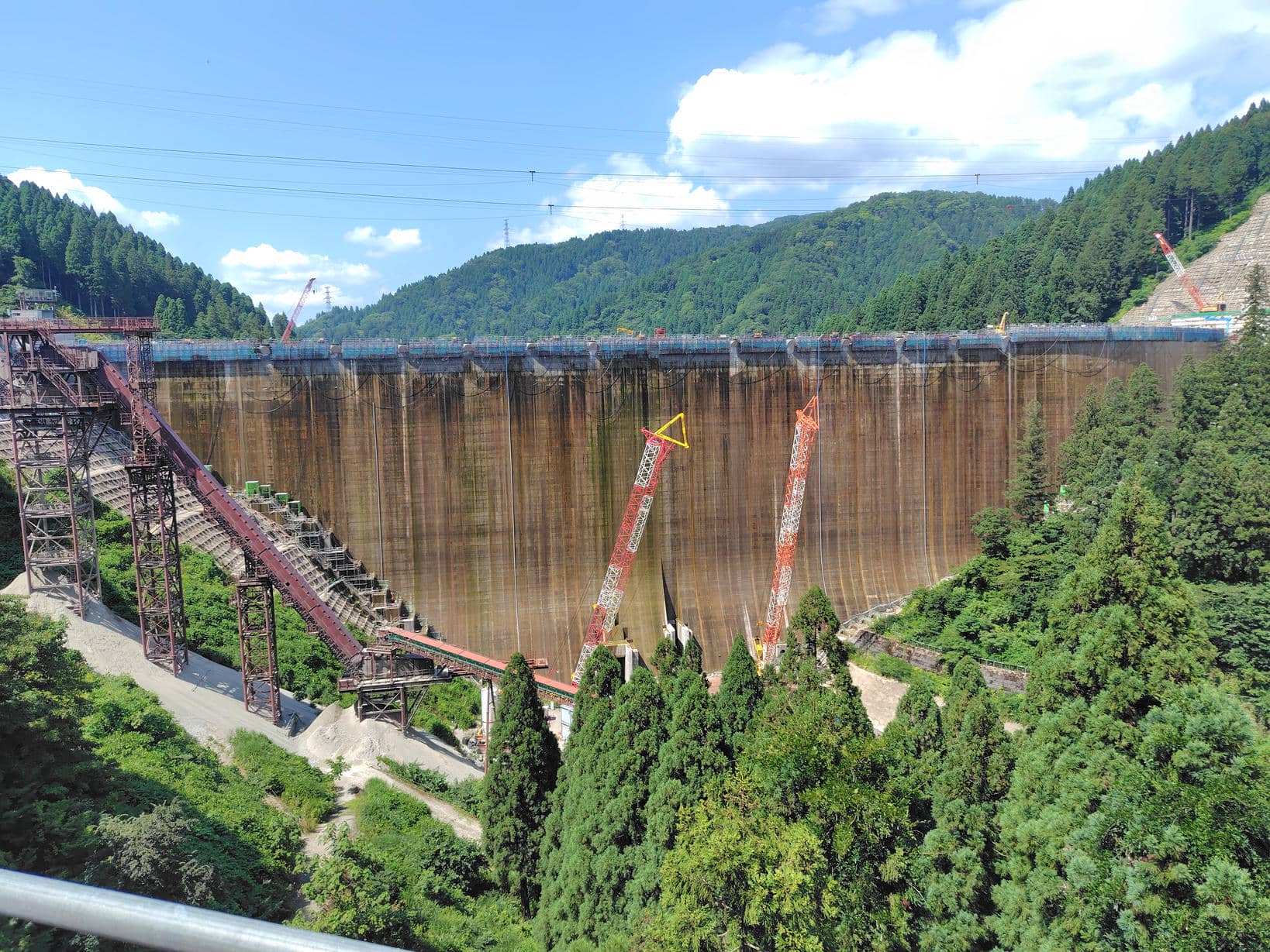 足羽川ダム建設工事展望台