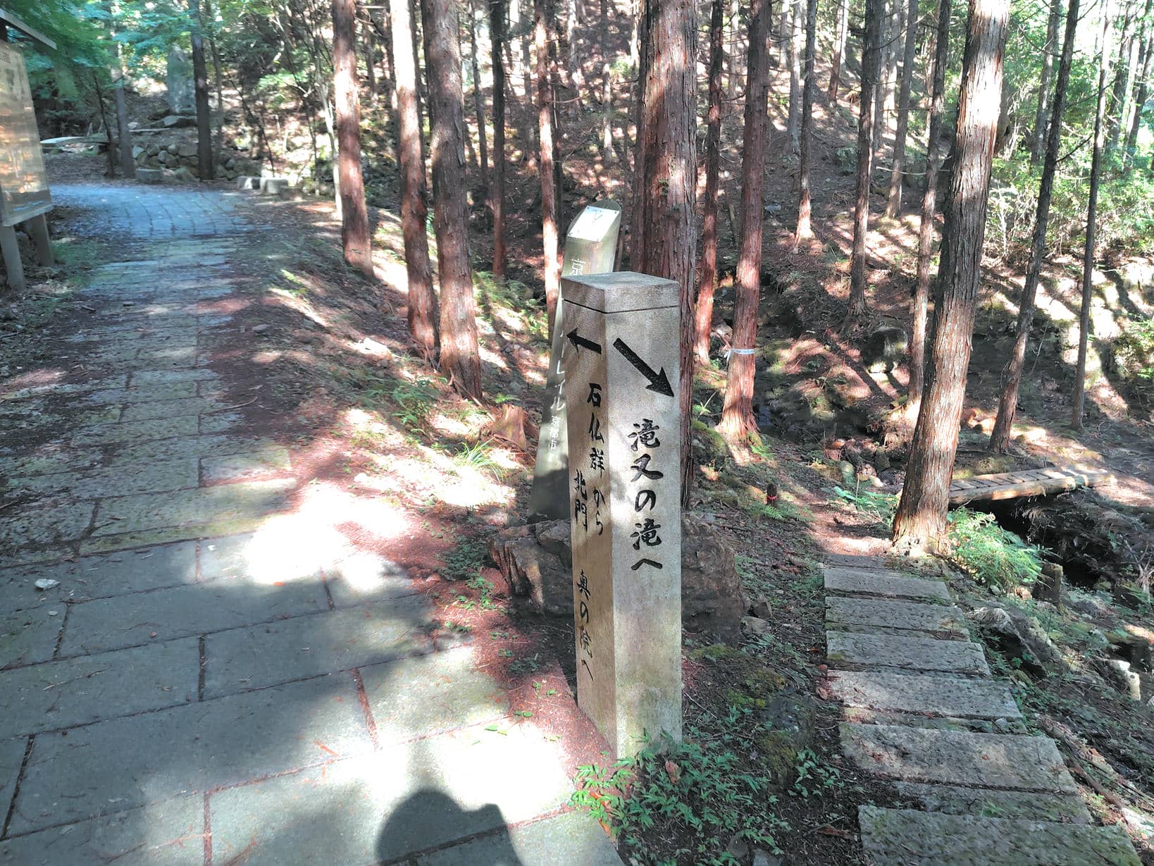 滝又の滝への案内