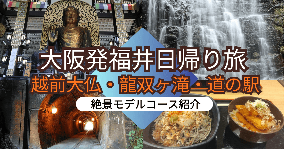 大阪から福井の日帰り旅行レビュー。越前大仏と龍双ヶ滝。